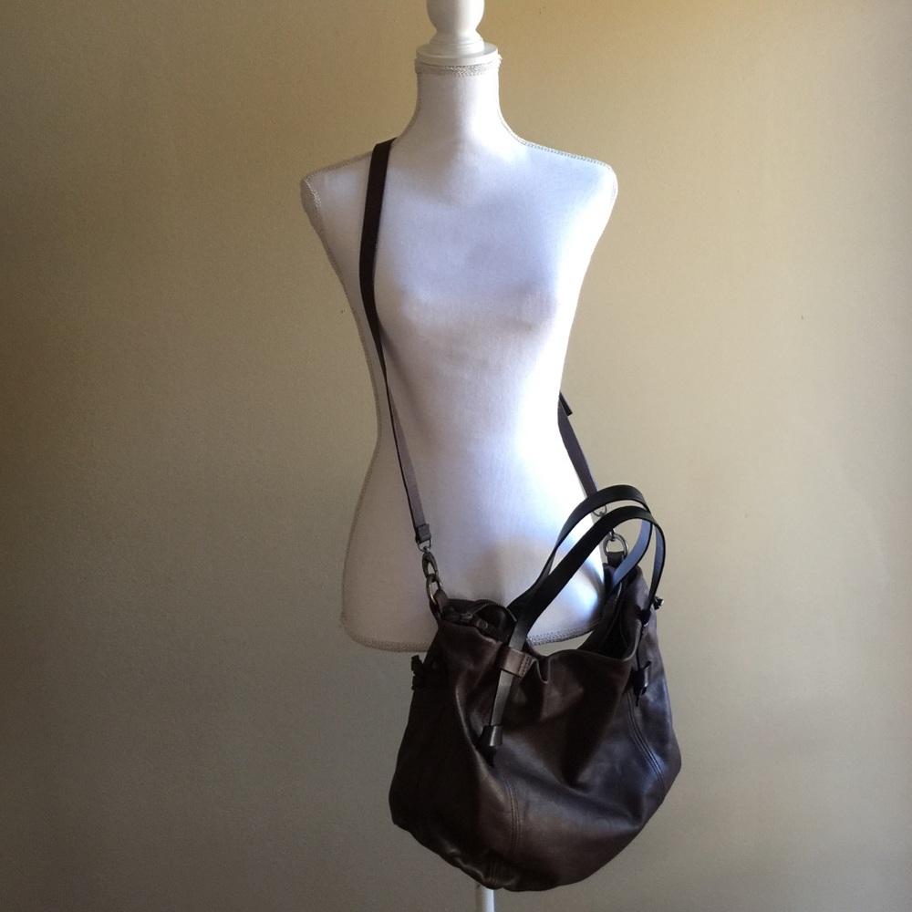 Lilith black and chocolate bag/cross body